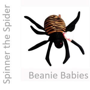 SPINNER THE SPIDER 1996 retired Beanie Baby NWT and rare